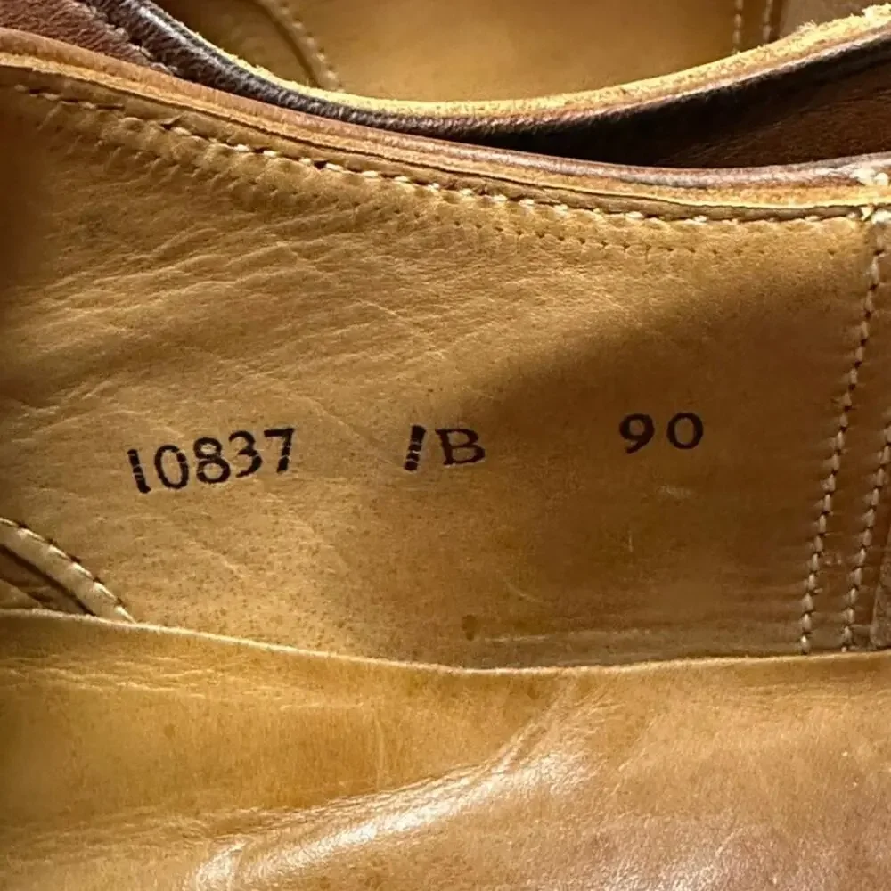 VGUC Cheaney x Cole Haan Brown Oxford Cap Toe Bench Made in England 9 B